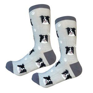 Fundraiser - Border Collie  - Fun Unisex Socks - Crazy Pet Lover - Novelty Socks